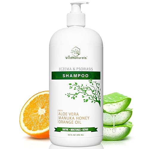 Miniatura 8 de Wild Naturals Champú para psoriasis para eccema 98 natural 80 orgánico sin sulfatos calmante anticaspa escamoso picazón jabón para tratamiento del