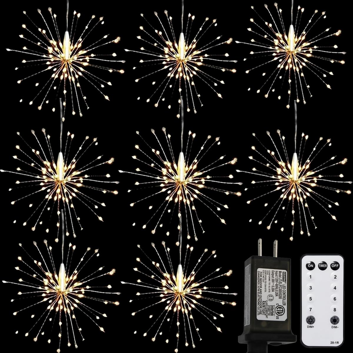 66 Ft Fairy Lights Copper Wire Firecracker Light String, LED Copper ...