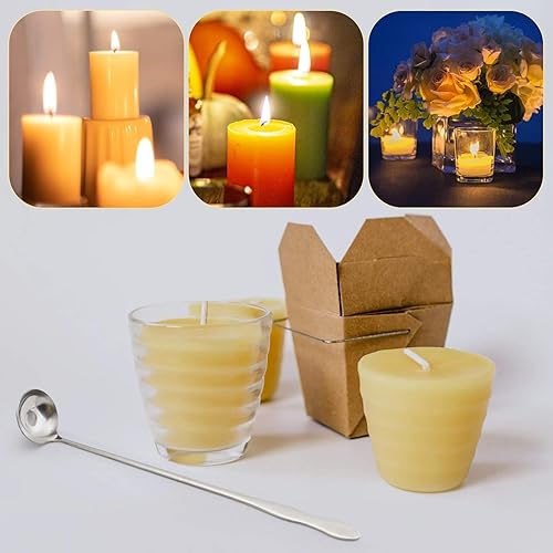 Miniatura 3 de Cuchara agitadora de velas, barra de mango largo de acero inoxidable, cuchara para mezclar, cuchara de café, cuchara de helado, cuchara de postre,