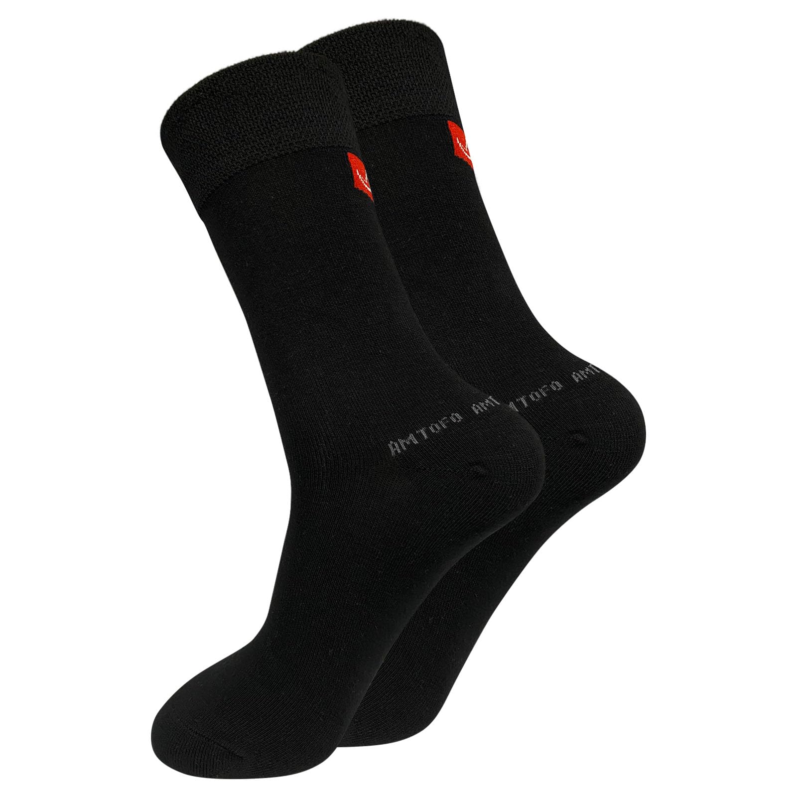 ZAKASA Herren Bambus Business Socken: Anti Schweiß Anzug Socken Männer Gegen Schweißfüße Weich Atmungsaktive EU 39-42 Schwarz-1 Paare