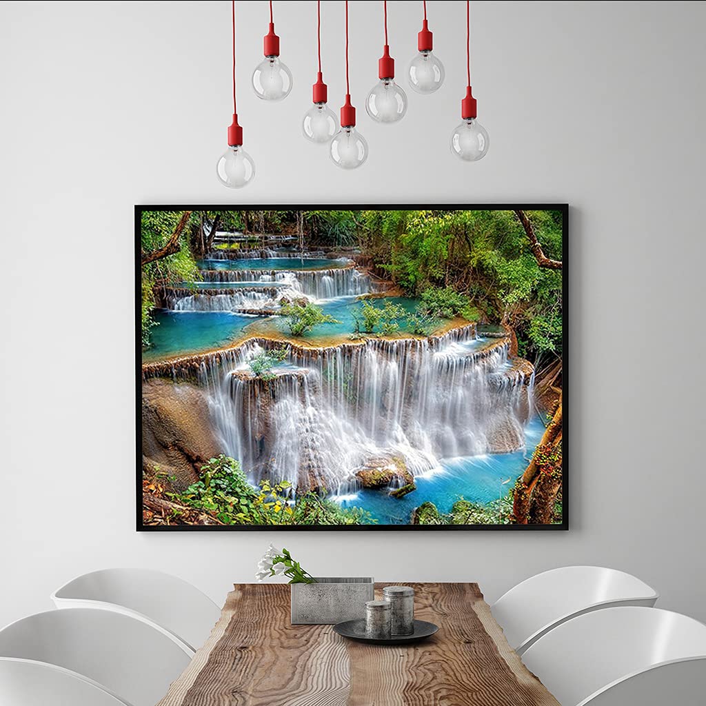 40x50cm) Square Diamond Painting Full Drill DIY 5D Carré Diamant Peinture Cascade Cristal