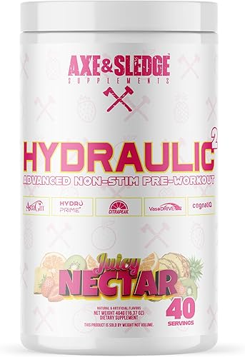 Axe & Sledge Polvo hidráulico de preentrenamiento sin estimulación para hombres y mujeres  Rendimiento, resistencia, enfoque, bombas  L-citrulina,