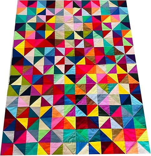 Miniatura 3 de 50 piezas de tela de acolchado de algodón de 8 x 8 pulgadas, paquetes de tela gruesa para manualidades de retazos, sólido