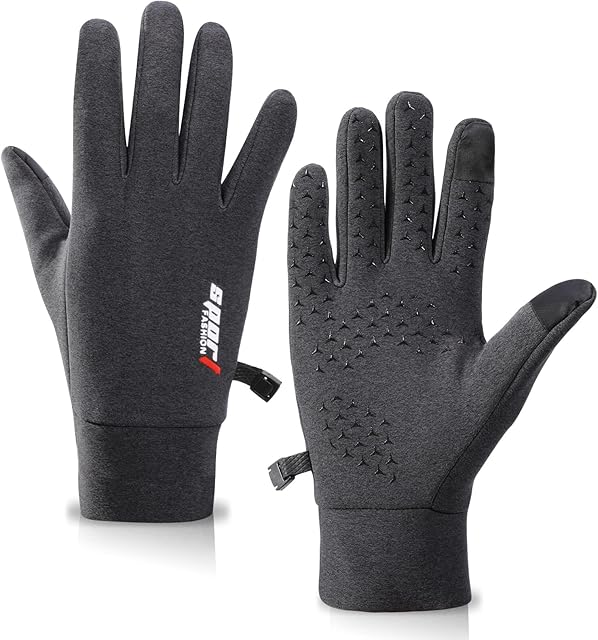 TAGVO Winter Touchscreen Anti-Slip Windproof Gloves, Thermal Gloves Men Women, Soft Lining Inside, Cold Weather Gloves for Driving Cycling Skiing Working Outdoor