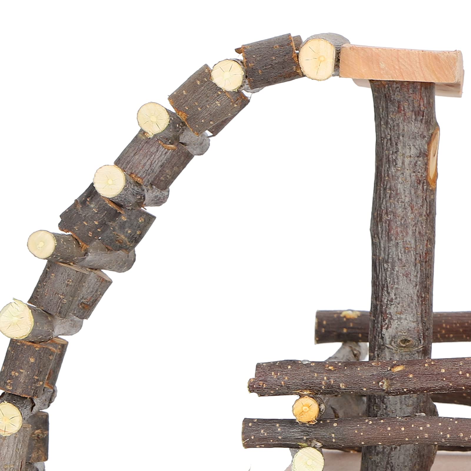 Escalera para Hámster, Juguete para Parque Infantil con Múltiples Plataformas para Mascotas Pequeñas, Applewood Fitness Steps