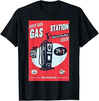 Amazon.com: Classic Gas Station : Clothing, Shoes & Jewelry
