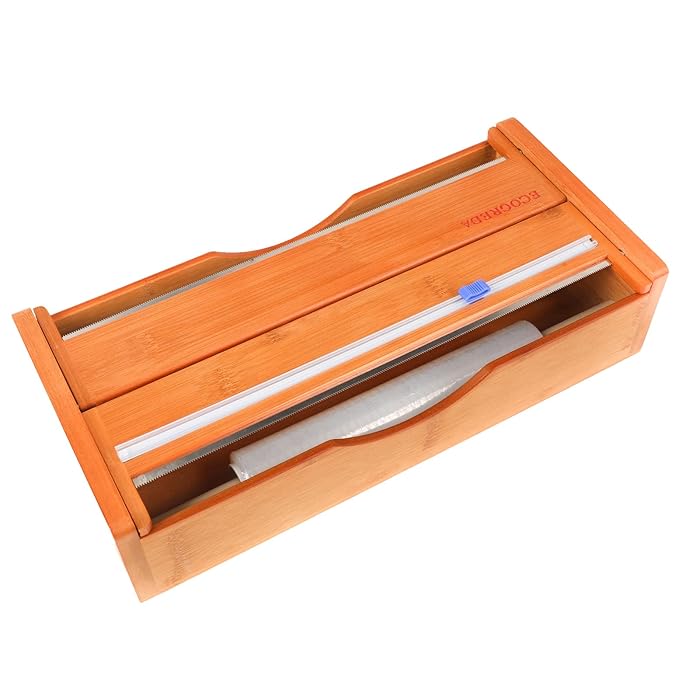 Buy ECOGREDA 2 in 1 Aluminum Foil and plastic wrap dispenser with