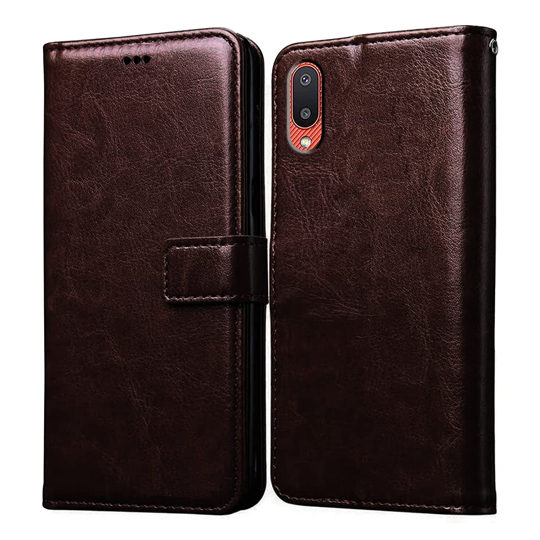 Amazon Brand- Solimo Flip for Samsung Galaxy M02 (Leather_Coffee) (B0BHV2S7PV) Amazon Price History, Amazon Price Tracker
