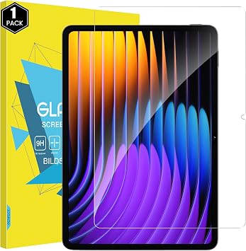 MoKo Xiaomi Pad 8/7 Glass Film for Mi Pad 8 Pro/7 Pro 11.2 Inch Tempered Glass Protective Film 1-Pack 3D Full Body Protection 9H Hardness High Transmittance Bubble Free Shockproof Shatterproof Easy Installation Anti-Fingerprint Transparent