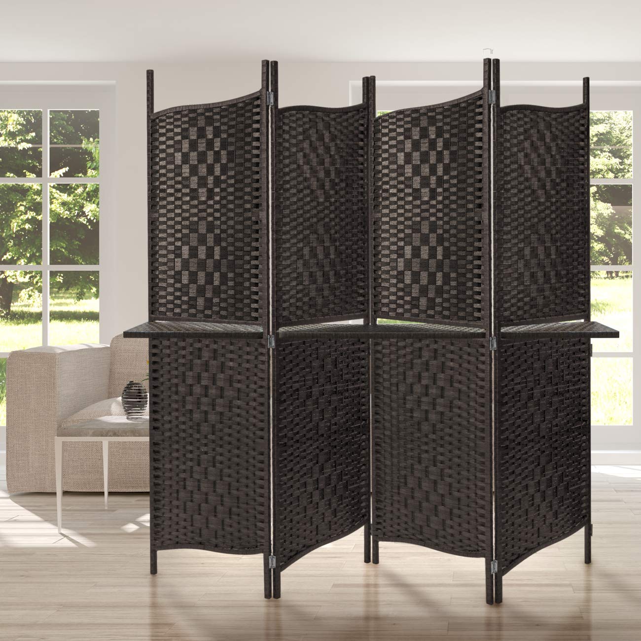 Buy Sorbus Room Divider Privacy Screen, Foldable Panel Partition Wall