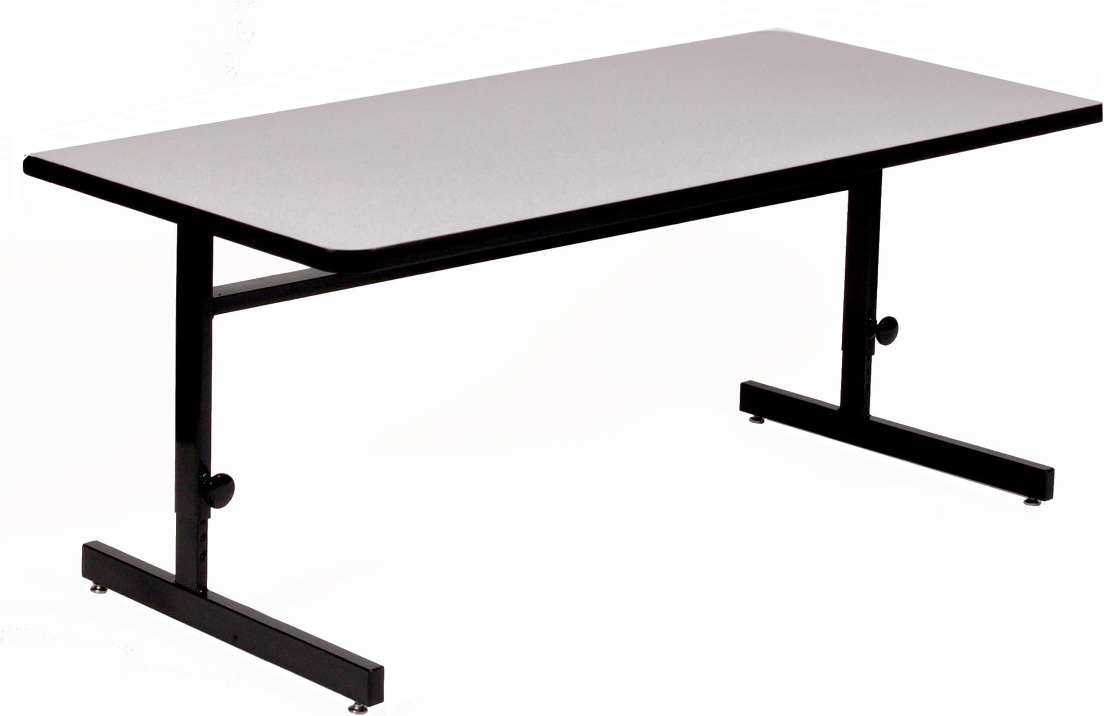Correll 30"x72" Adjustable Height Training & Computer Tables, Gray Granite High Pressure Laminate, Computer Work Station (CSA3072-15), 30" x 72"