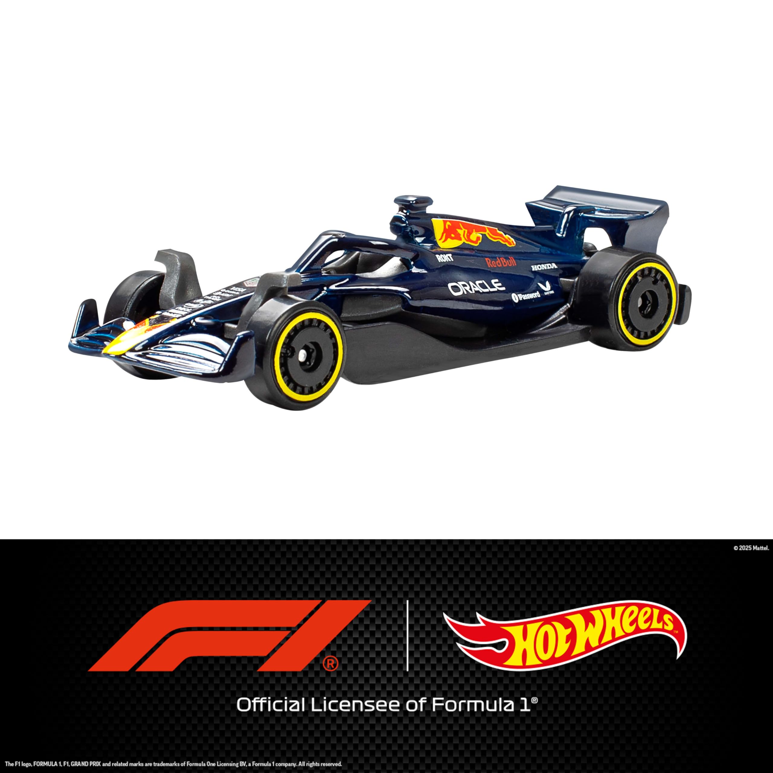 Hot Wheels 1:64 Scale 5-Pack Formula 1 Die-Cast Toy Cars, Set of 5