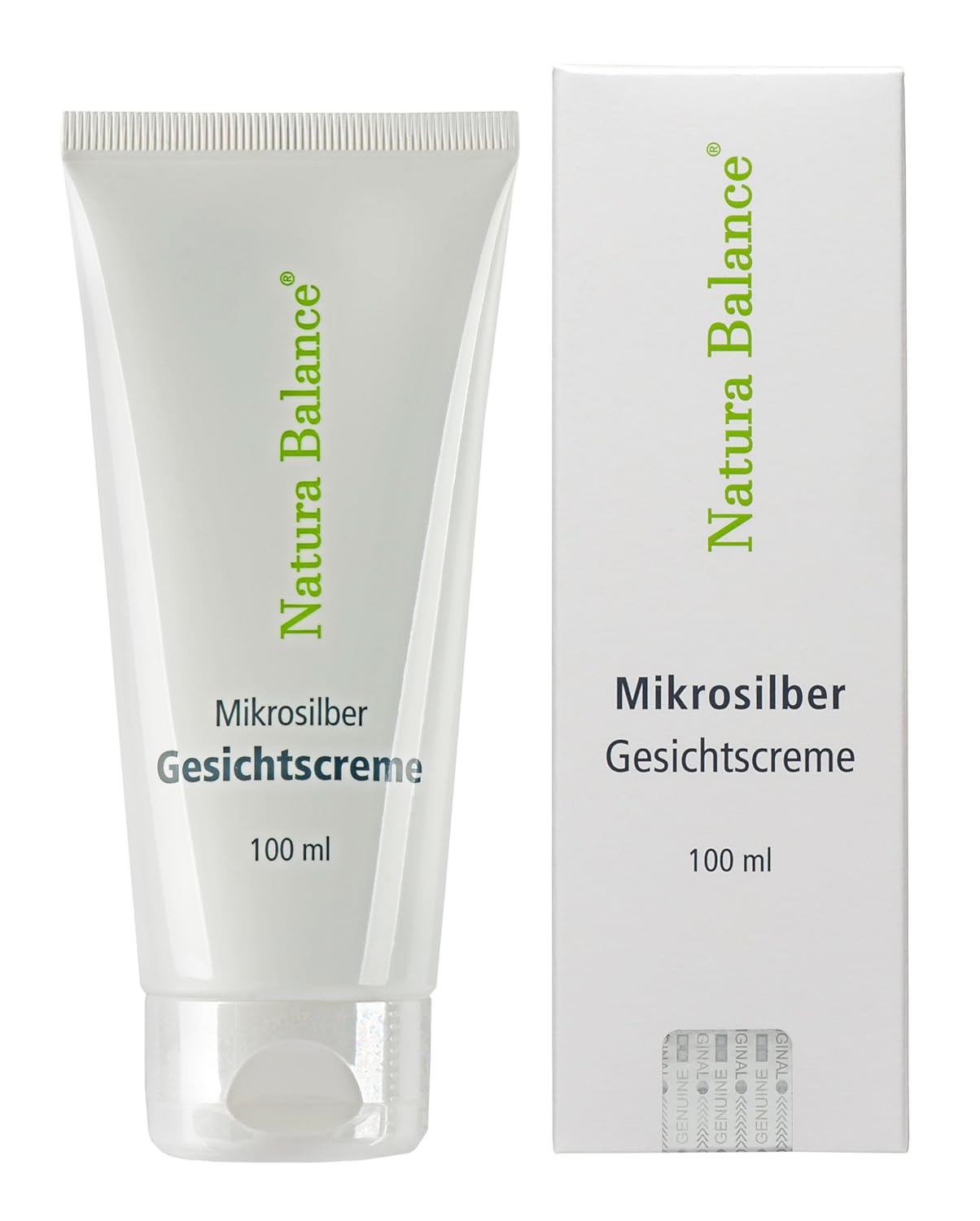 Face Cream Micro Silver 100 ml Face Microsilver Cream Soft Face Cream Easy Care for Blemishes Microsilver Made in Germany