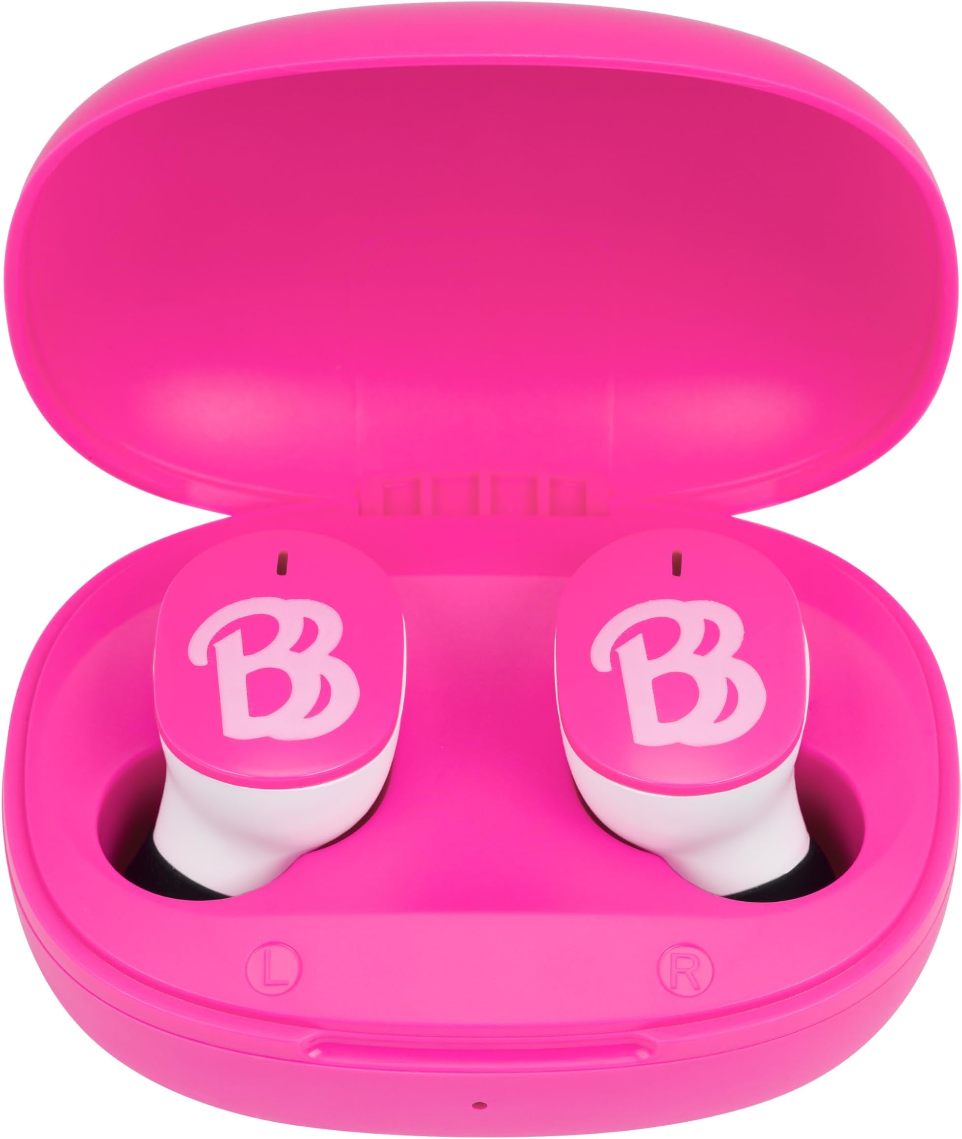 Barbie Wireless Earbuds for Kids, Bluetooth Earbuds with Charging Case
