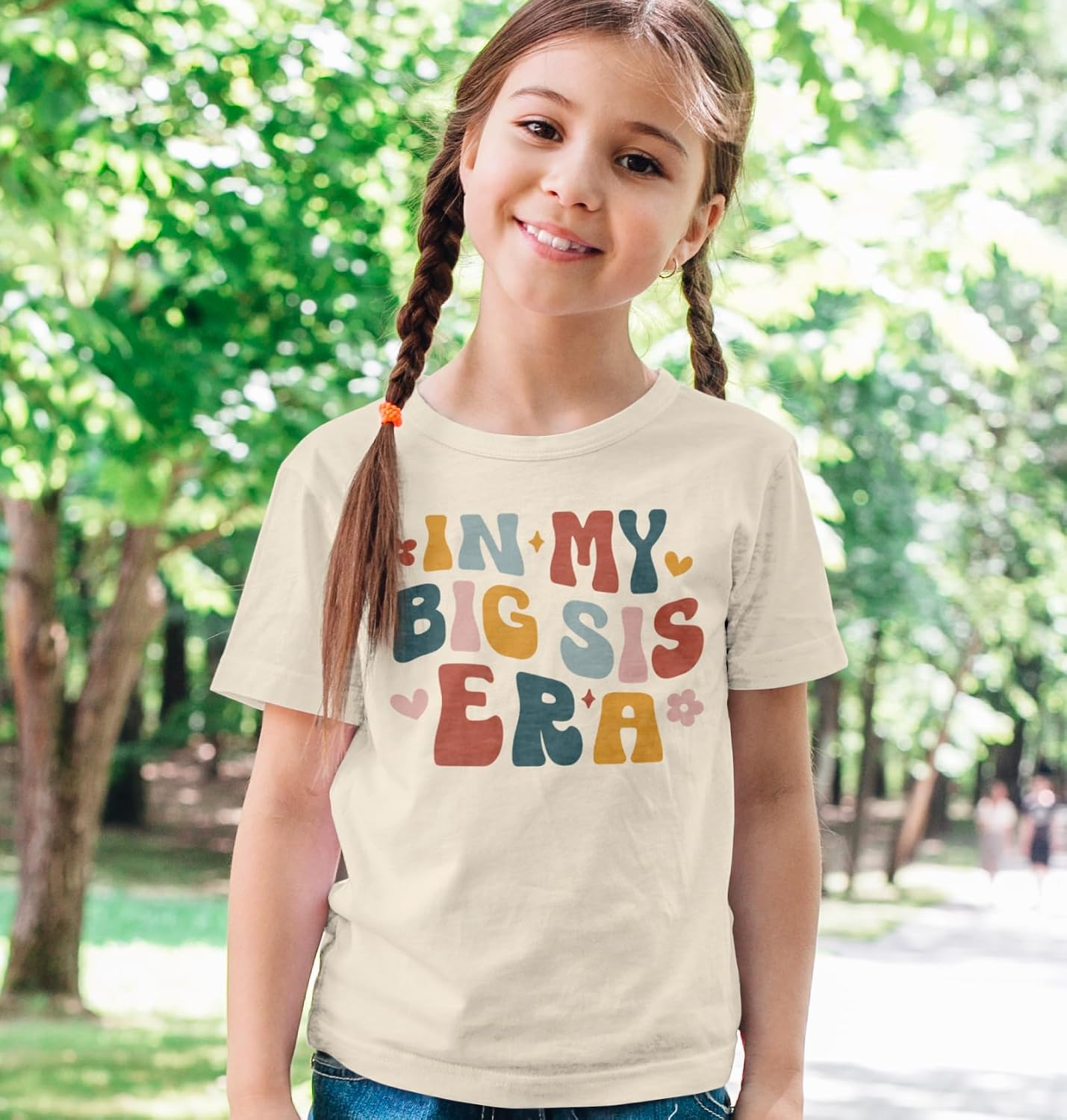 in My Big Sister Era Shirt for New Baby Announcement Pregnancy Reveal Outfit for Girls