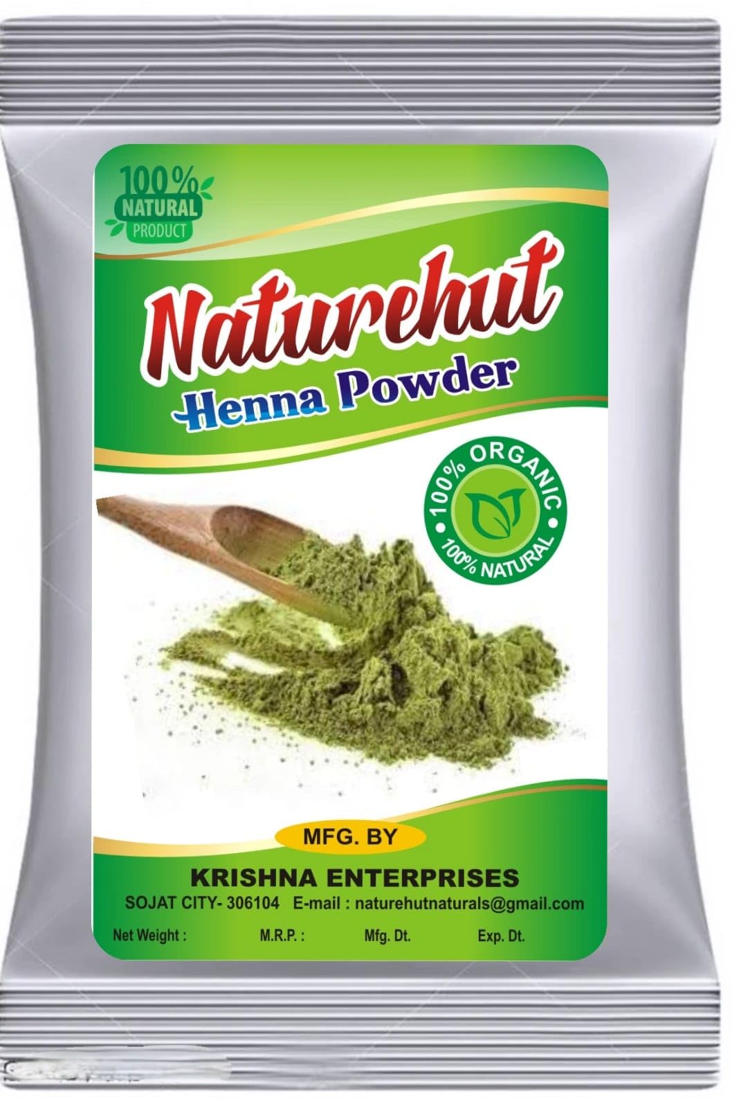 Henna Powder 50g Pack of 100 | Premium Pure Henna Leaf Powder | Total 5kg | Commercial & Personal Use | Fine Ground Herbal Hair Color Powder-image-32