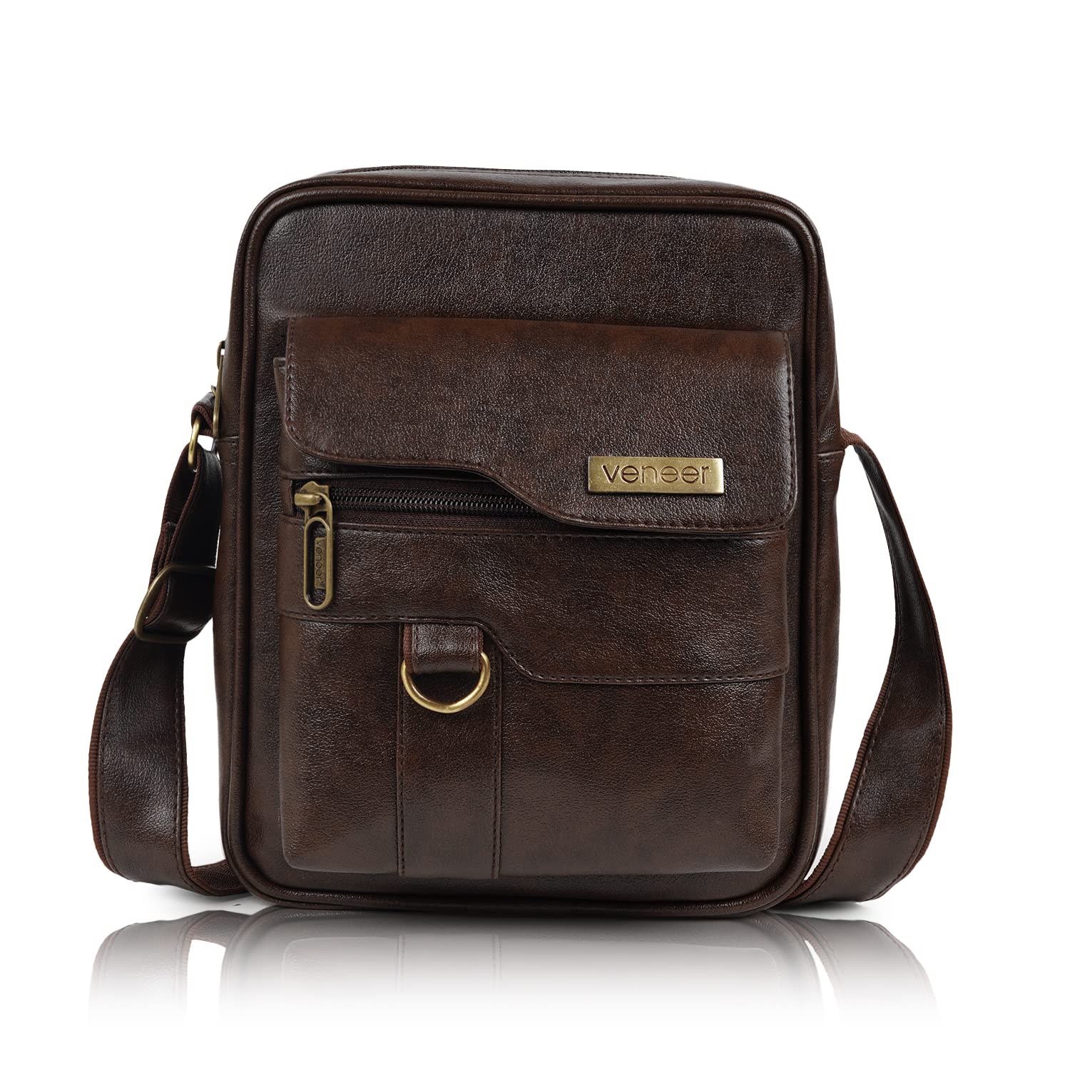 Veneer Synthetic Vegan Leather Classic Shoulder Office College Daytrip Crossbody Water Repellent Sling Bag for Men - Review, Price and Buying Guide