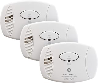 First Alert CO400-3 Battery Operated Carbon Monoxide Detectors, 3-Pack | Electrochemical Sensor CO Alarms for Home Safety