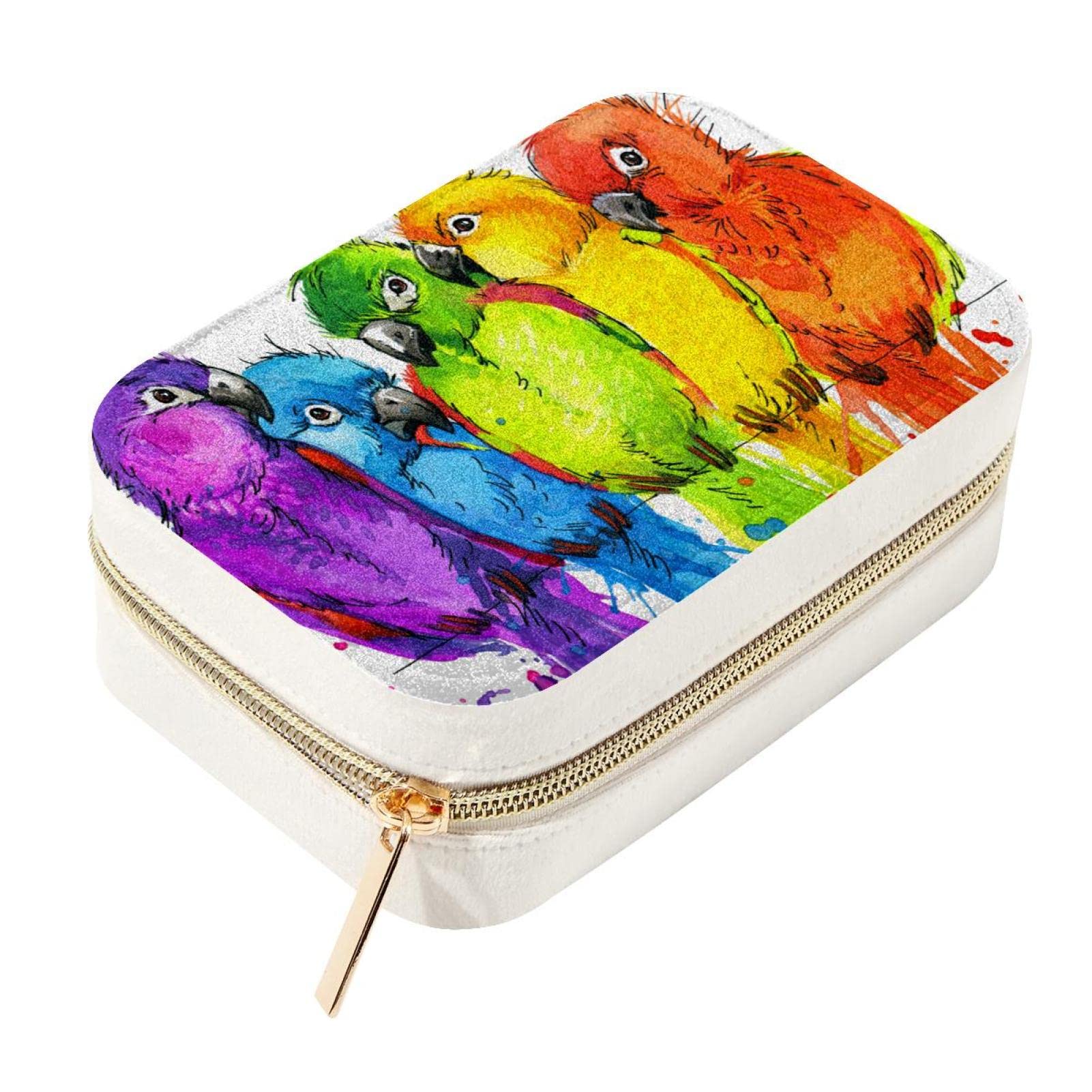 Boîte de rangement colorée nomade en velours zippée