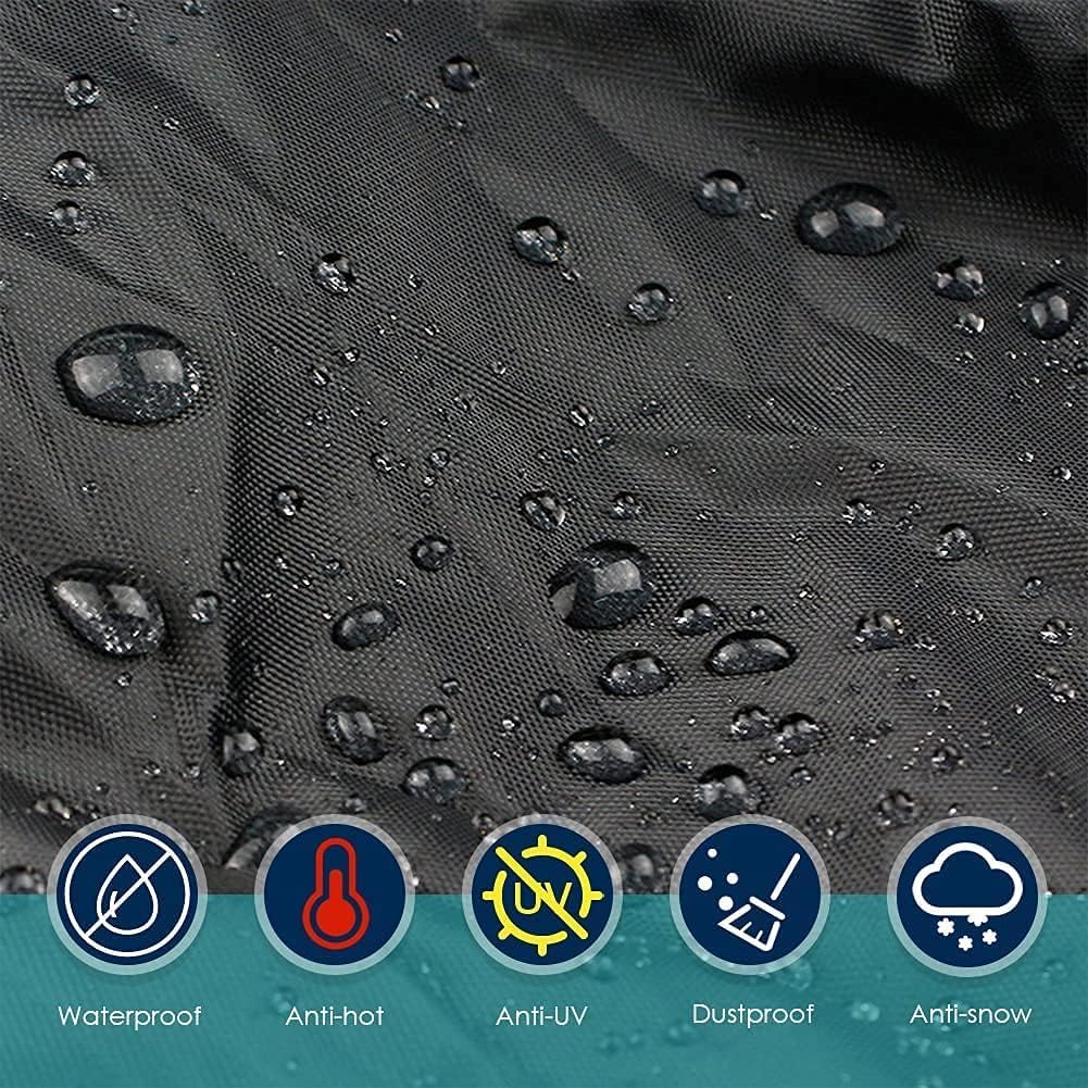 Housse de hamac imperméable avec sac de rangement – Bâche Oxford 210D durable pour extérieur, support de hamac de jardin, taille réglable, 370 x 140 x 93 cm, couleur marron