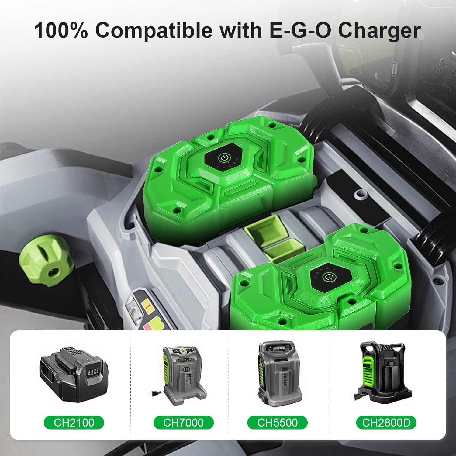 56V 5.0Ah Battery Replacement for EGO Batteries BA2800T BA4200T BA1400T