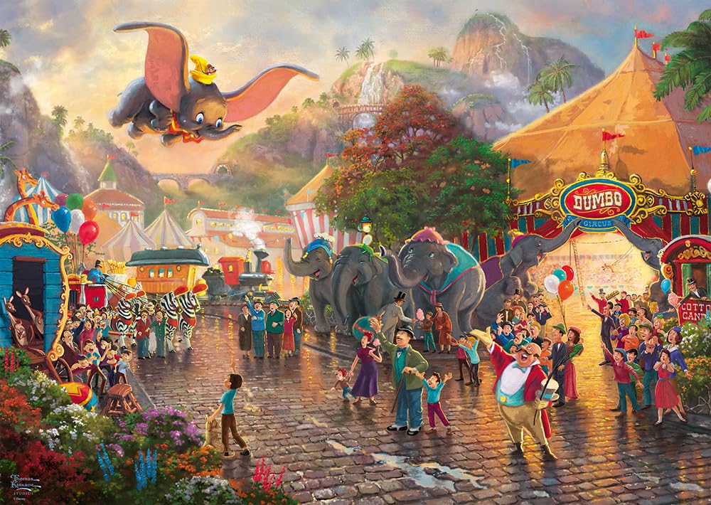 Schmidt Thomas Kinkade: Disney Dumbo - 1,000 Pieces Adult Jigsaw Puzzle Ages 12+