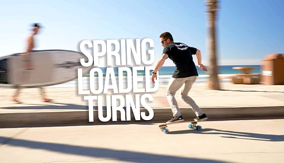 Flow Surf Skates Cruiser - 29x10 7-Ply North American Maple Deck, Carving Truck, Fully Assembled, Supports up to 275 lbs for Surf-Like Carving