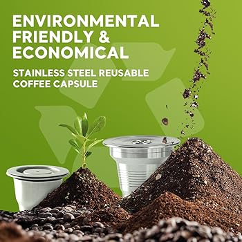 Cápsulas de café reutilizables de acero inoxidable compatibles con L'OR Barista LM8012/60, cápsulas de café recargables de metal para máquina de café L'orEspresso, con manipulador de café5