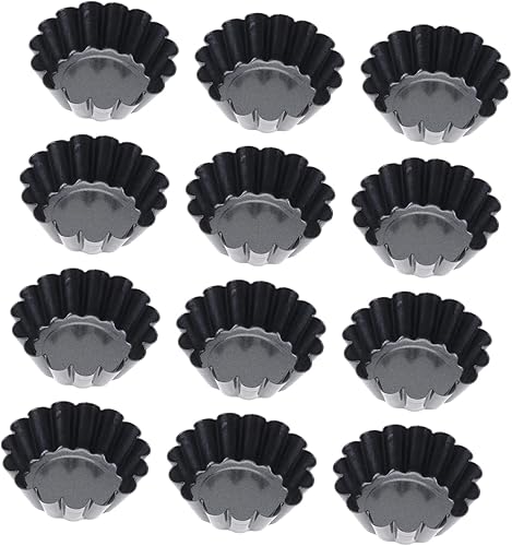 Tofficu Moldes para magdalenas, moldes para tartaletas de quiche, latas de tarta para tartaletas, moldes redondos para magdalenas, molde para