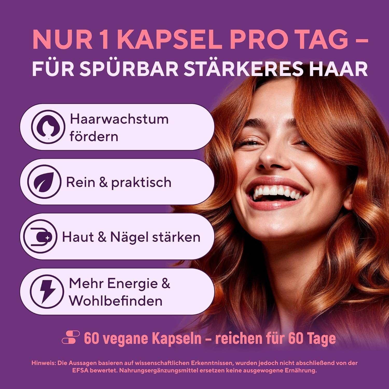 Haar Vitamine mit Biotin Hochdosiert 5000 mcg - Haarvitamine Haarausfall mit Zink Selen, Keratin, Vitamin A C D E B12 für Haare, Haut, Nägel - Haarwachstums und Stärkungs Komplex (3 Pack)