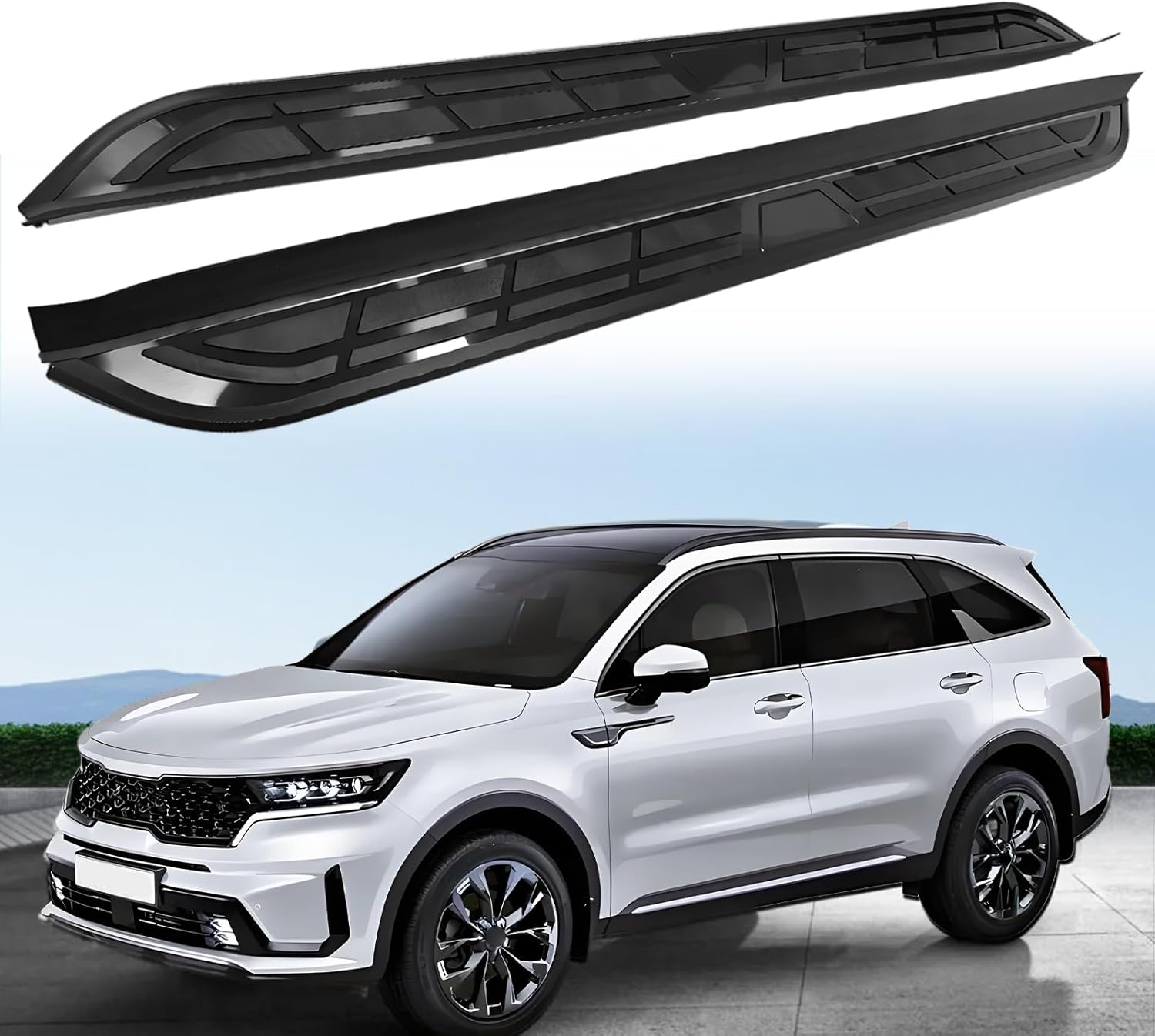 Running Boards Fits for Kia Sorento 2021-2025 Side Steps Pedal Steps Nerf Bar Accessories 2PCS