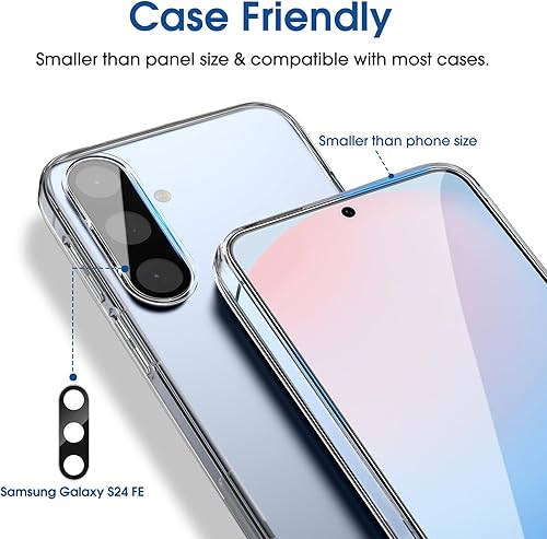 Vista 69 de amFilm OneTouch - Protector de pantalla de alineación automática para Samsung Galaxy S23 de 6.1 pulgadas + protector de lente de cámara, vidrio