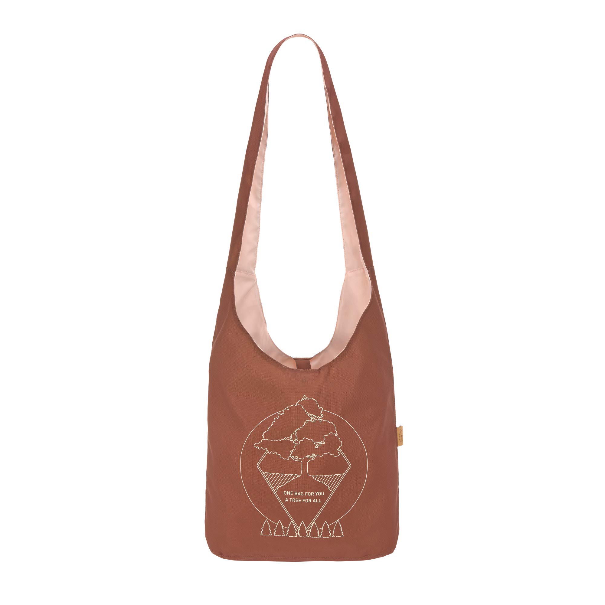 LÄSSIG Shopper shoulder bag Green Label Charity Shopper Tree rust