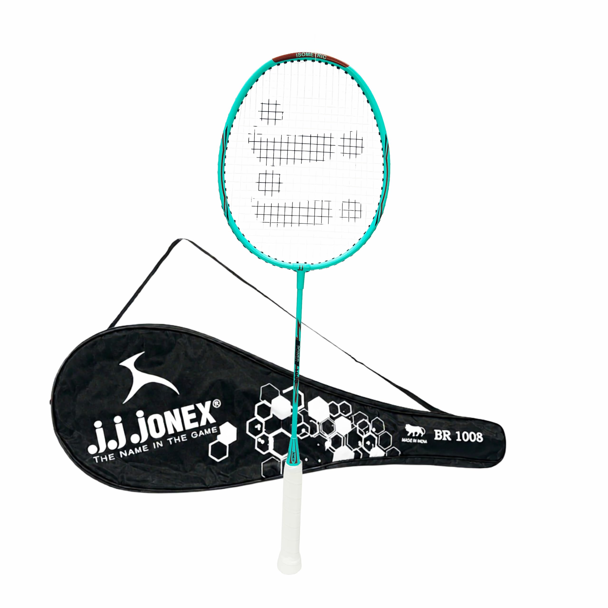 JJ JONEX Power 1008 Badminton Racket for Beginners & Adults, Zinc-Titanium Shaft Lightweight Racket for Practice & Match Durable Racquet with Grip Handle.-image-43