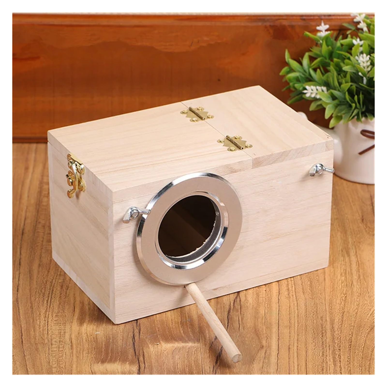 Pajarera de Madera | Casa de pájaros de madera SM for decoración del balcón del hogar