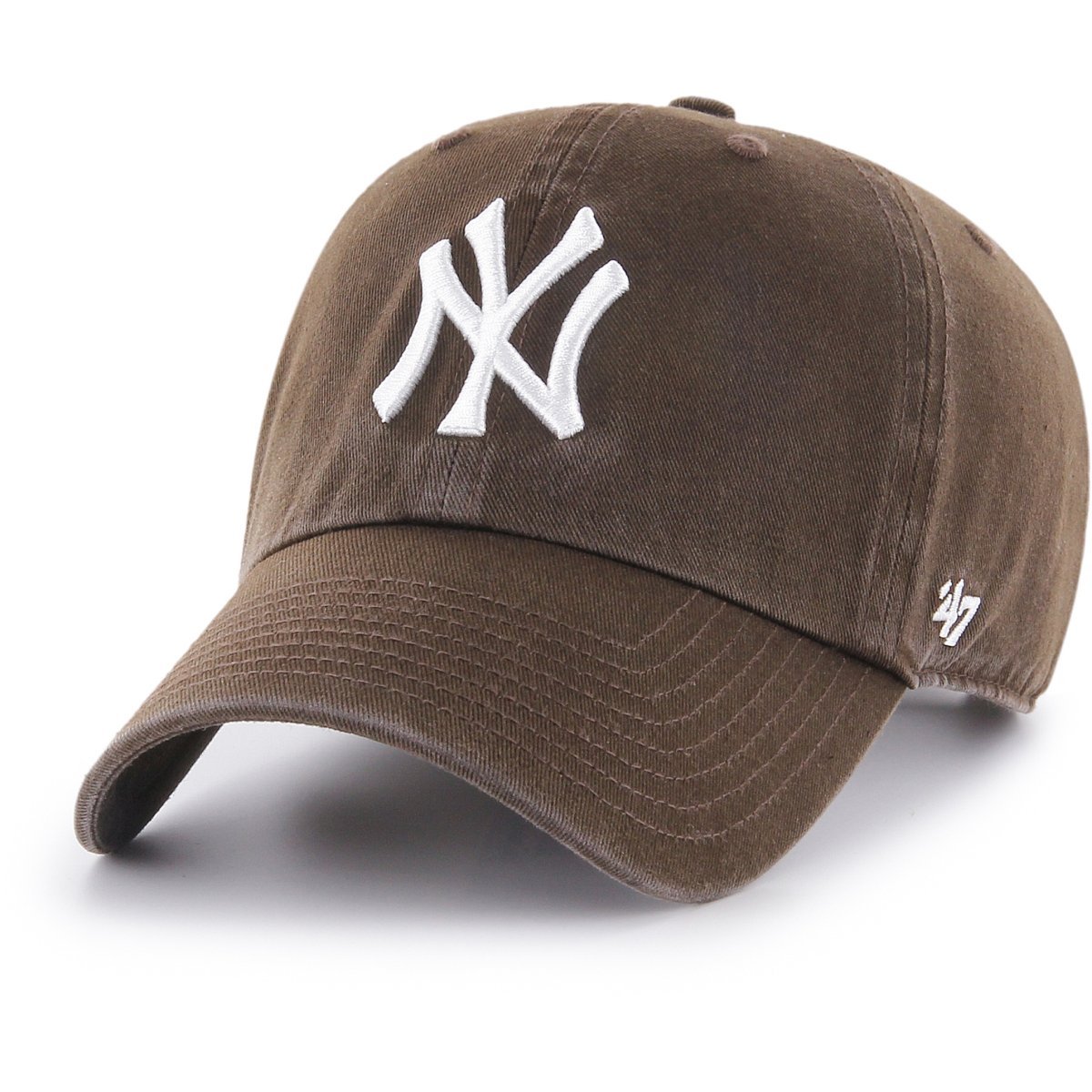 '47 New York Yankees Adjustable Cap Clean Up MLB, Brown, One Size