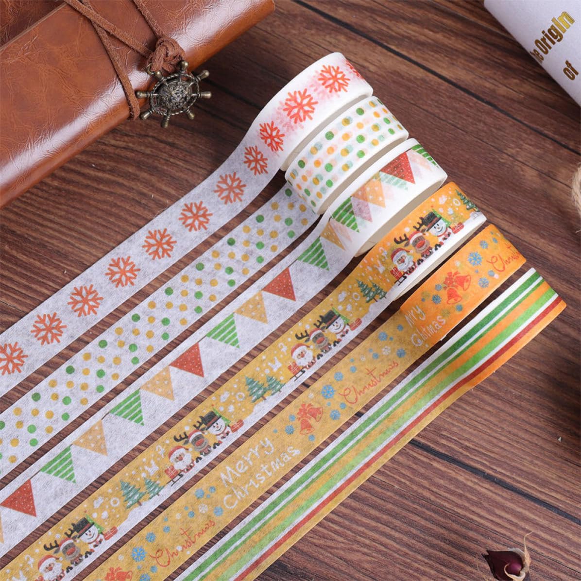 BESPORTBLE 96 Rollos Cinta Washi Navideña Creativa para Manualidades,
