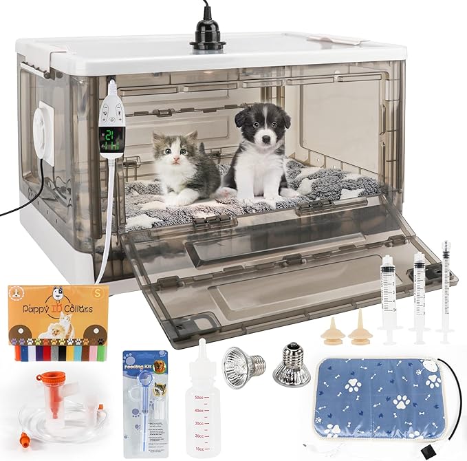 HKDQ Puppy Incubator with Heating Puppy Incubator,Fan
