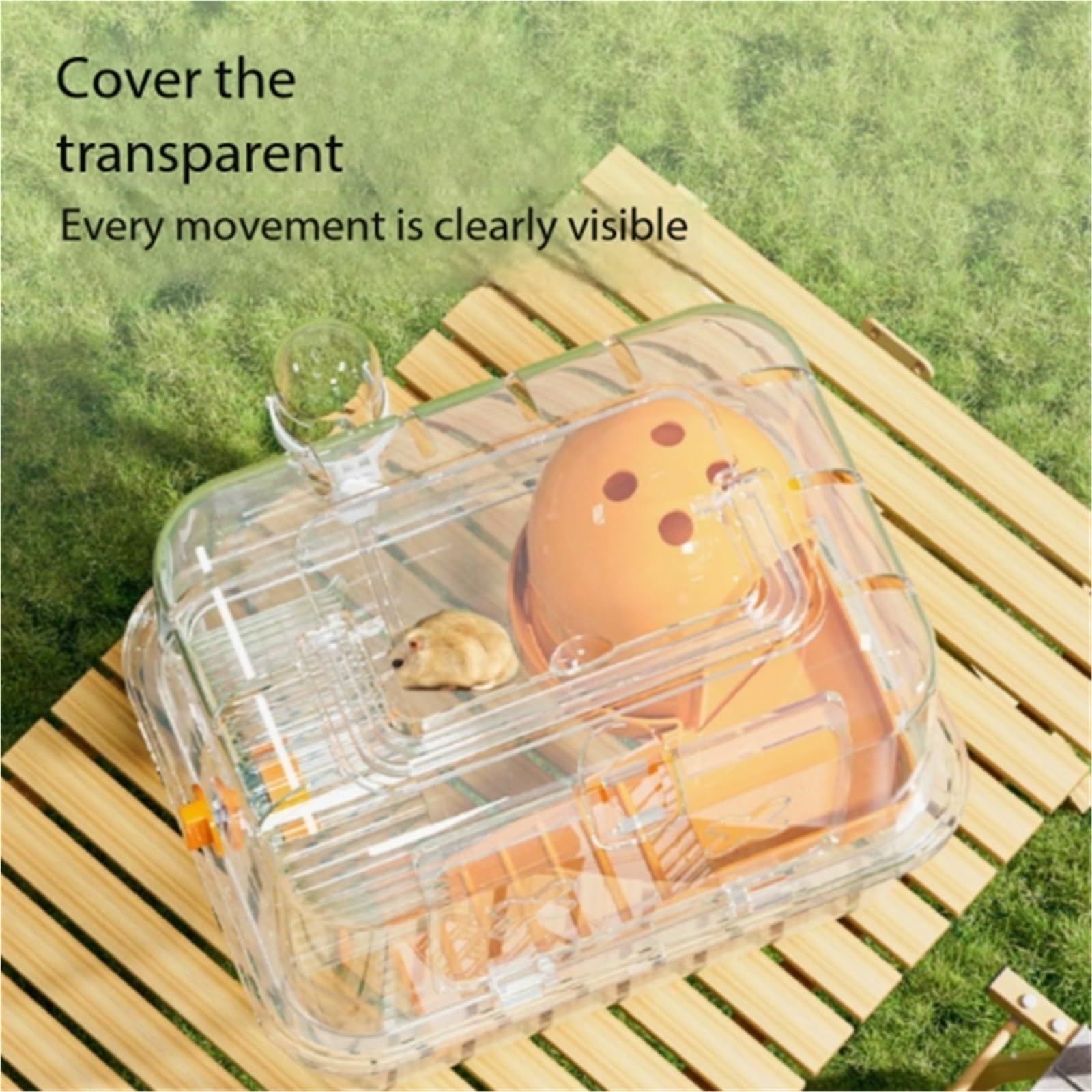 Cage à Hamsters Cage à Hamster Orange Portable et, légère portative