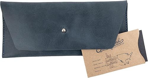 Miniatura 7 de Hide & Drink, Bolsa larga de utilidad hecha a mano de cuero de grano completo, elegante cartera para transportar y almacenar efectivo, monedas,