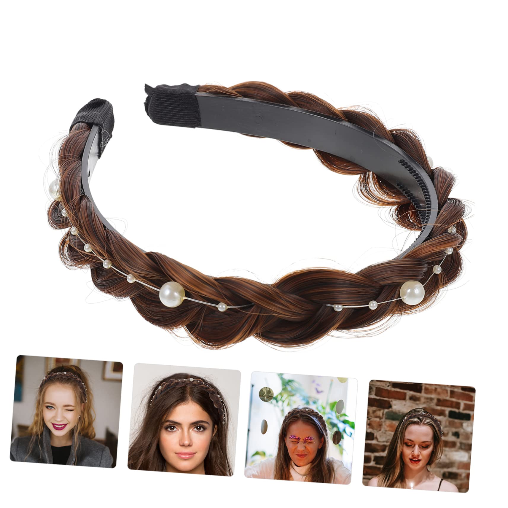 Baluue 5stücke Haardesign Haarband Für Damen Rutschfestes Dekoratives Haaraccessoire Einem Einfachen Stil Für Festivals Partys Und Alltag Mit Zopf-design