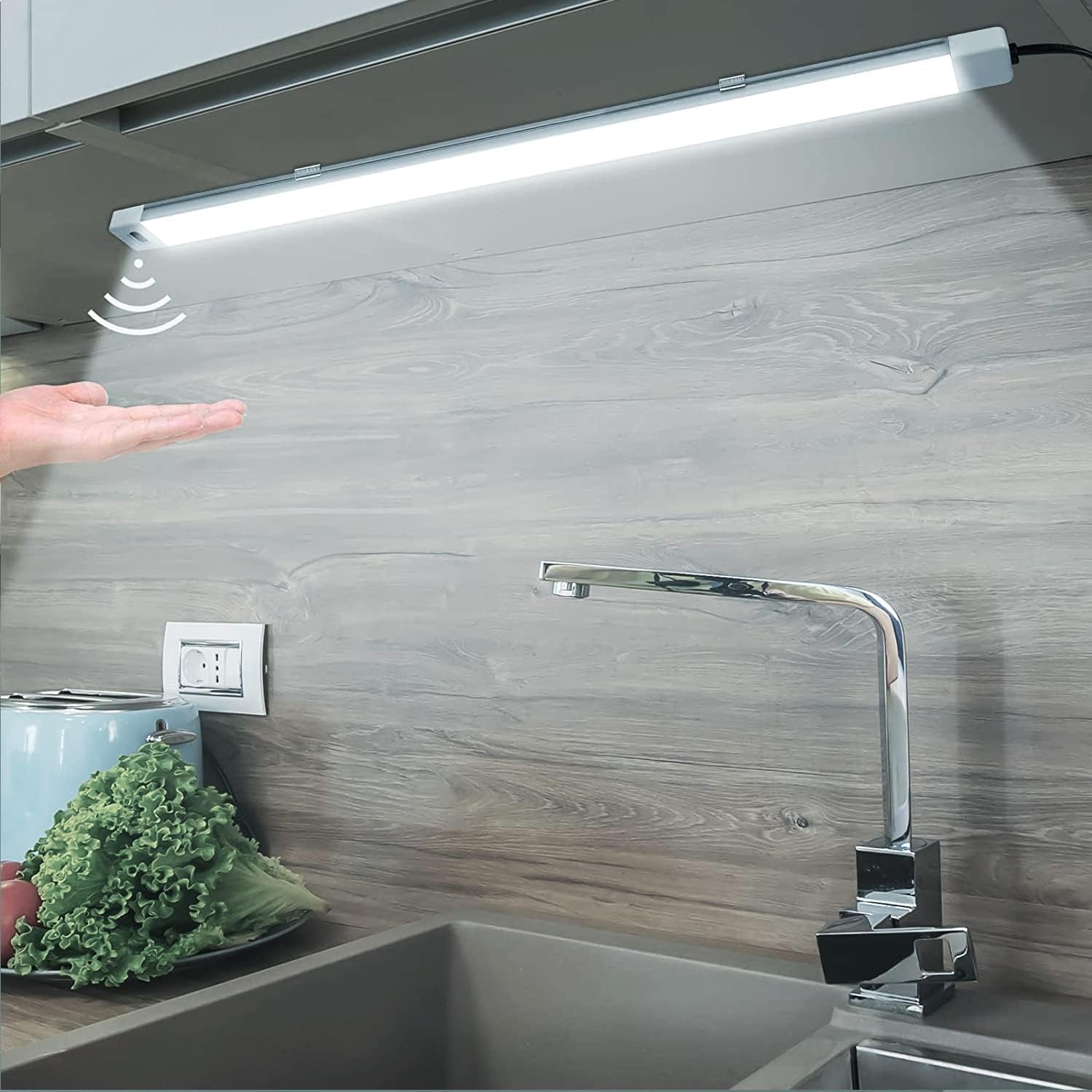 Luce LED Sottopensile 60cm Con Sensore Di Movimento - Illuminazione Cucina Dimmerabile 220V - Foto 5