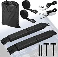 Suporte de teto macio para caiaque prancha de surfe SUP canoa, sistema universal de rack de teto de carro com tiras de amarração
