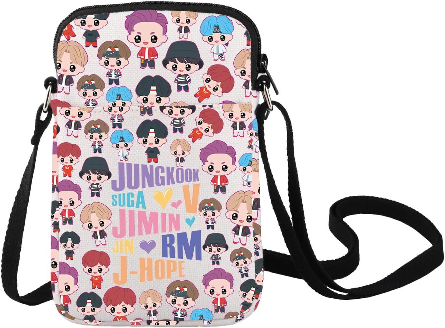 Korean Group Army Crossbody Bag K-pop Members Fans Gift Members Name Shoulder Bag K-pop Lover Merchandise