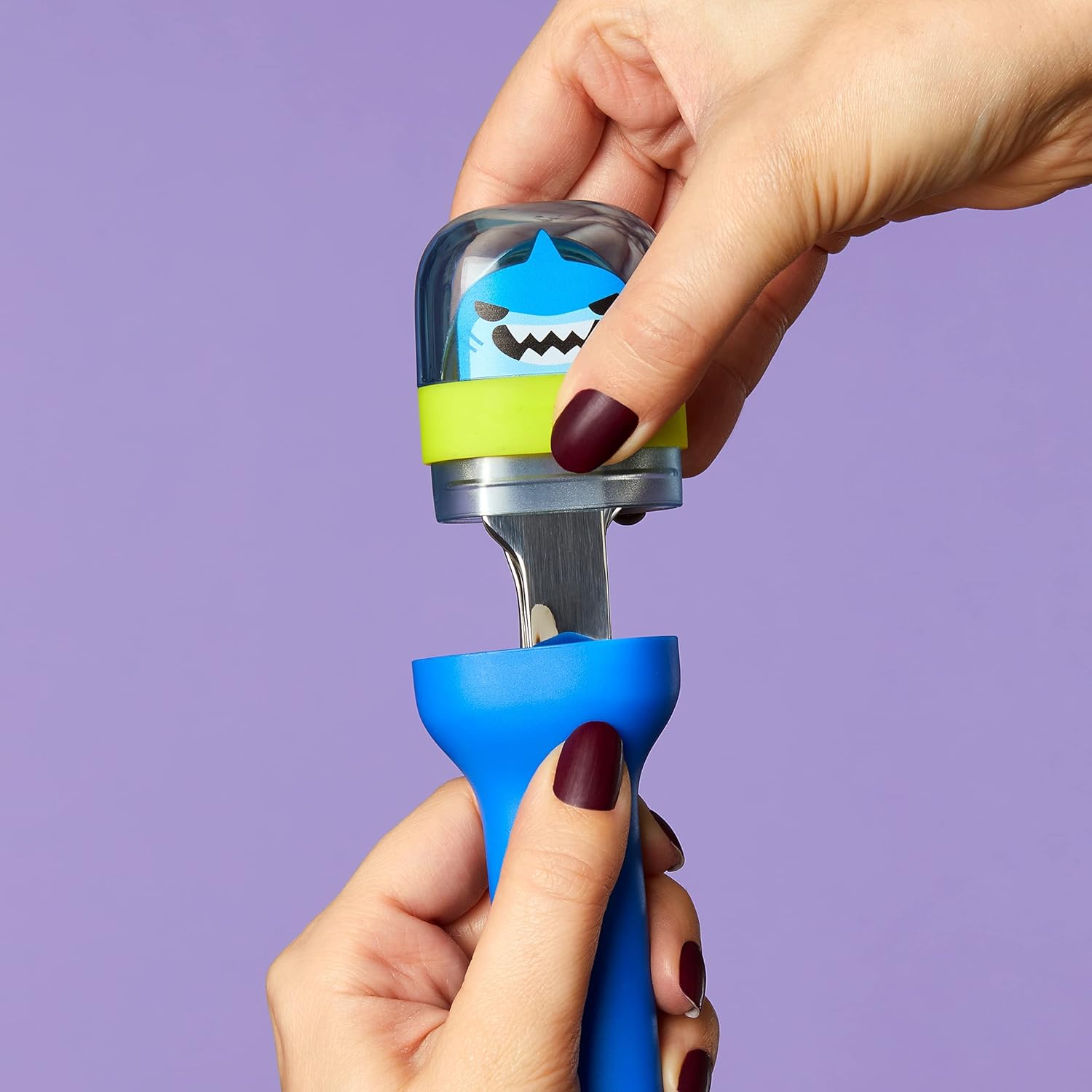 ZOKU Mini Blue Bento Jr. and Shark Kids Pocket Utensil Set Bundle