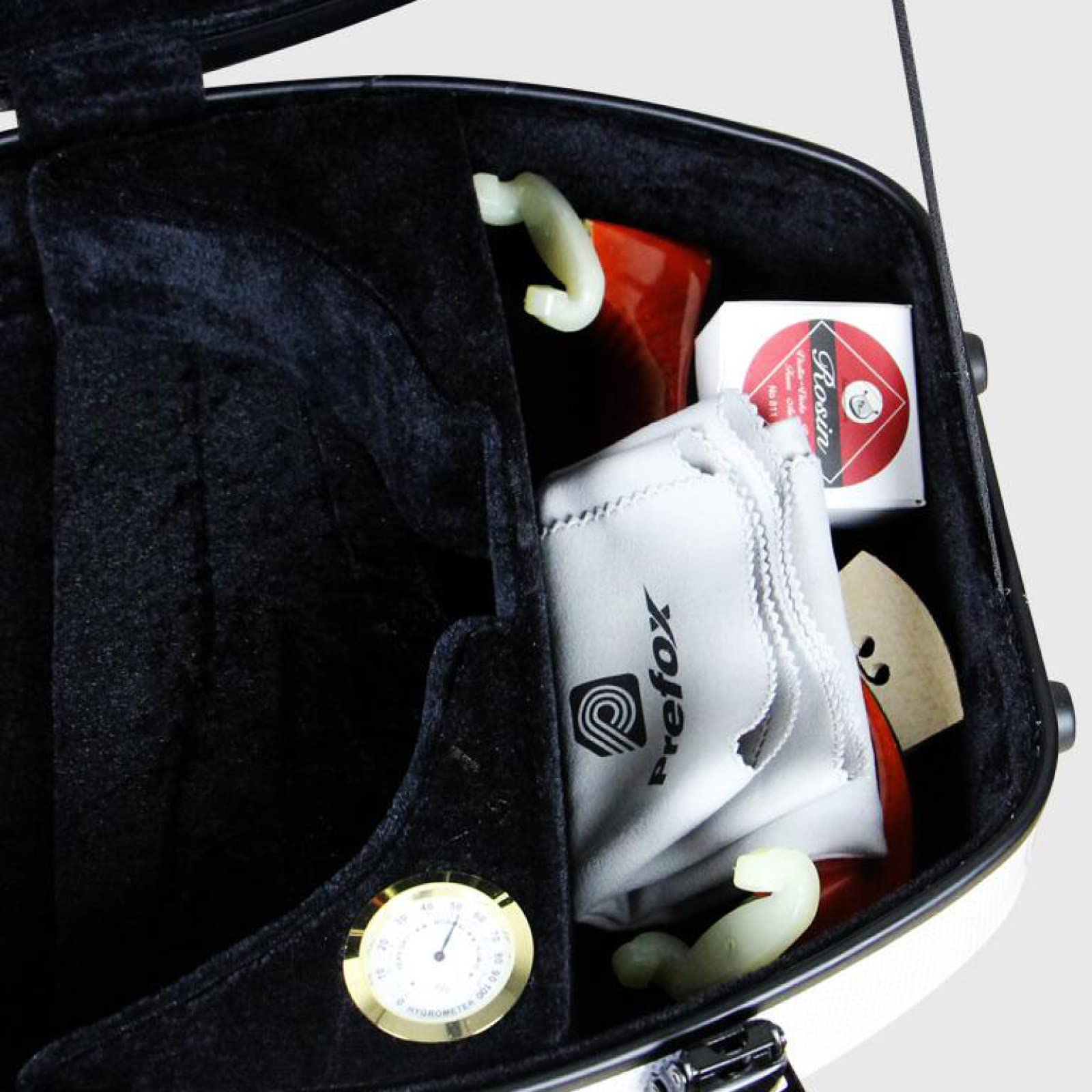 Amazon.co.jp: 4/4湿度計付きフルサイズバイオリンケース、バイオリン