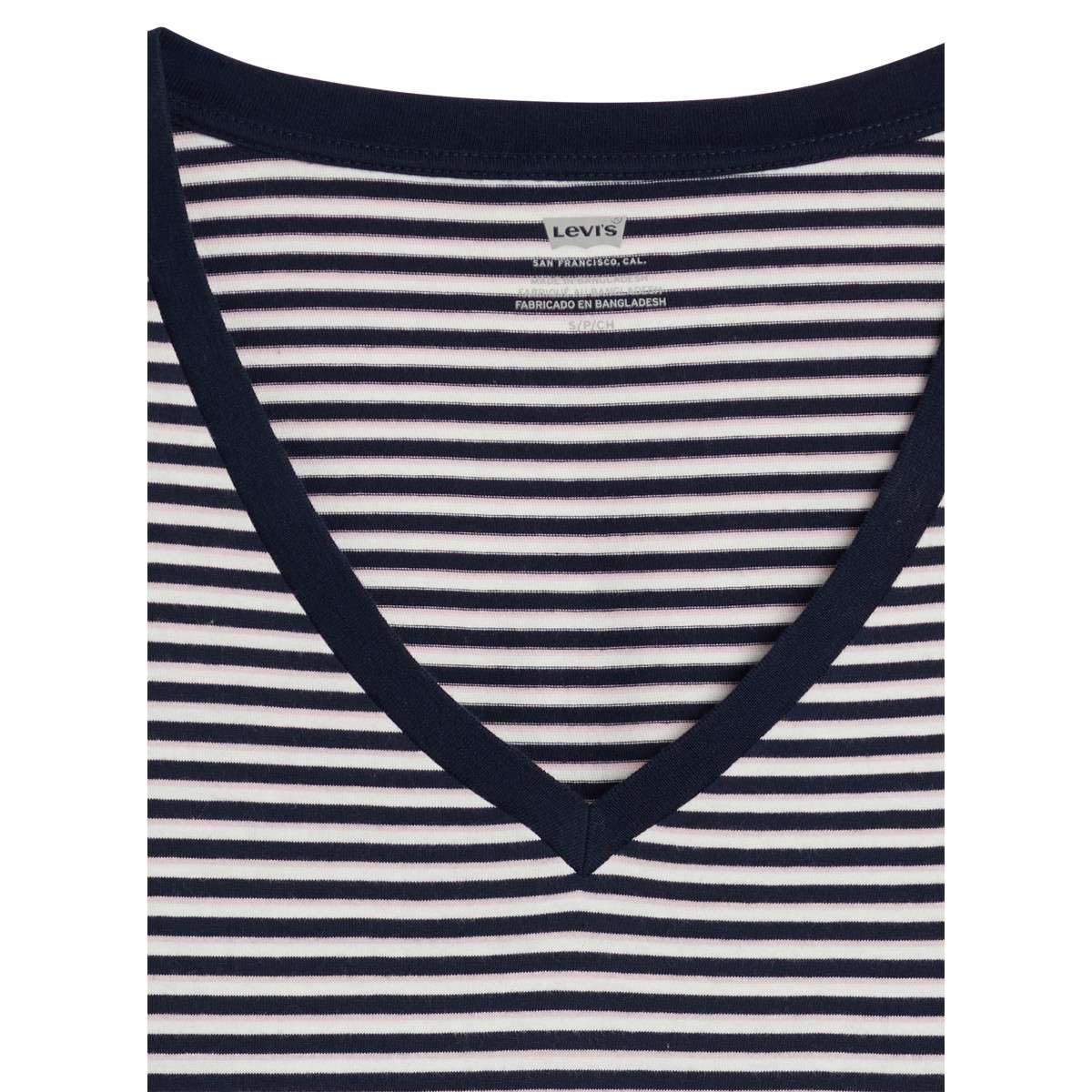 Levi's Perfect Vneck Indigo Stripe Navy Blazer, Indigo Stripe Navy B, XL