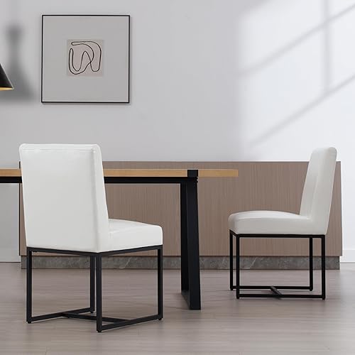 Miniatura 23 de Juego de 2 sillas de comedor modernas, sillas de comedor tapizadas de lino con patas de metal cromado para comedor, tocador, cocina, sala de estar