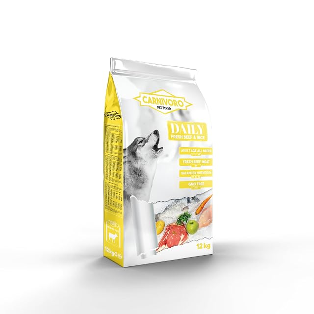 CARNIVORO Daily 12 Kg Pienso Perros Adultos con Ternera y Arroz Integral