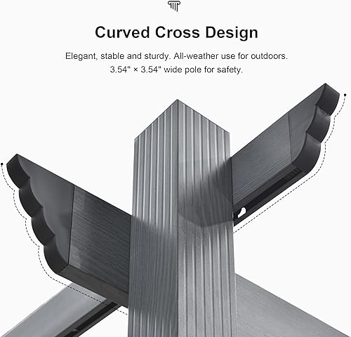 Miniatura 4 de PURPLE LEAF Pérgola retráctil para exteriores de 10 x 13 pies con toldo para patio, refugio de metal para jardín, porche, playa, pabellón, marco de